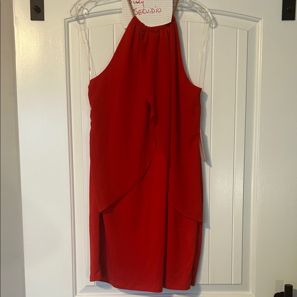Venus Elegant Red Halter Dress- NWT!